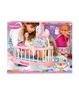 Nenuco Good Sleep Cradle with Baby Doll, Crib, and Accessories