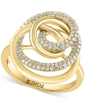 Effy Diamond Multi Swirl Statement Ring (3/8 ct. t.w.) in 14k Gold