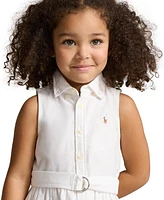 Polo Ralph Lauren Toddler and Little Girls Belted Cotton Oxford Shirtdress