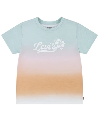 Levi's Little Girls Dye Effect Short Sleeve T-shirt