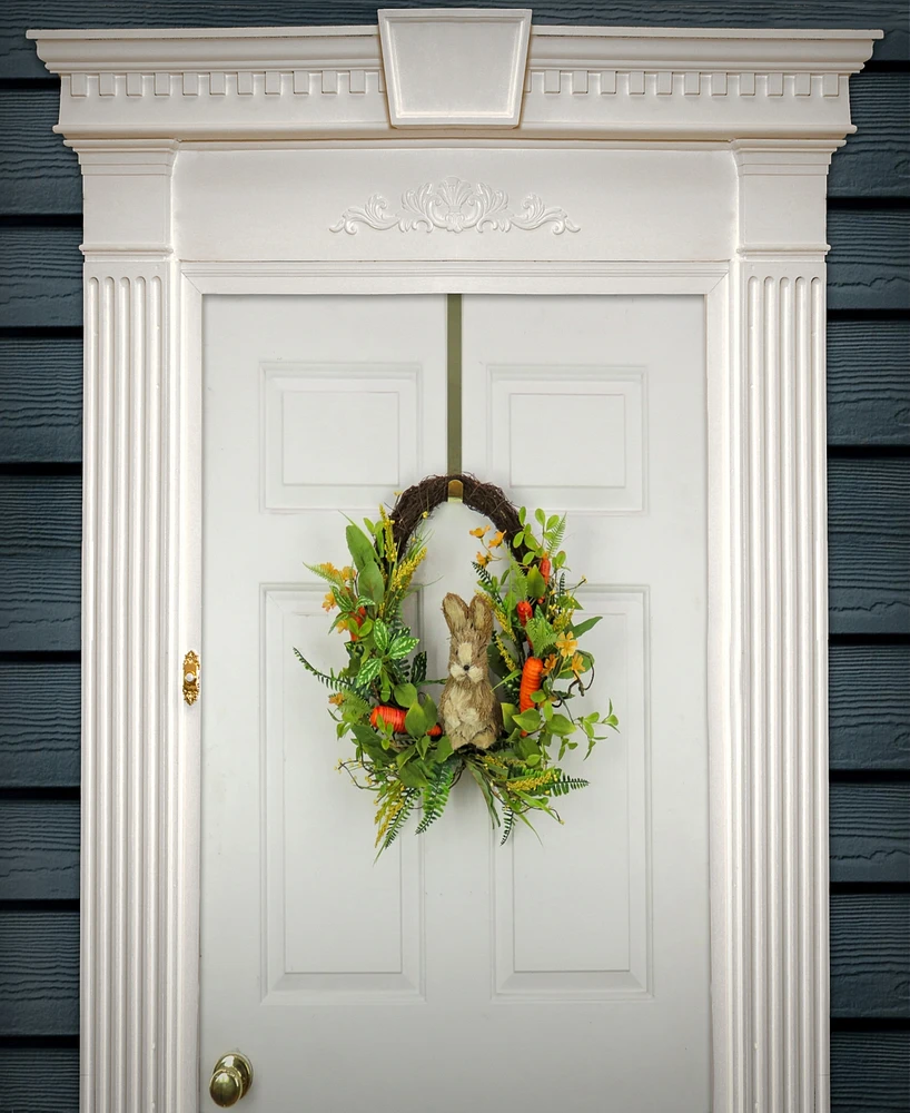 National Tree Company 16" Bunny On Carrot Decorated Easter Wreath