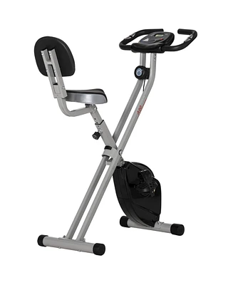 Soozier Foldable Upright Training X-Bike with Magnetic Resisce