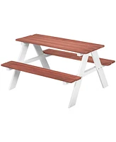 Outsunny Kids Picnic Table Set for Garden, Backyard, Aged 3-8 Years Old