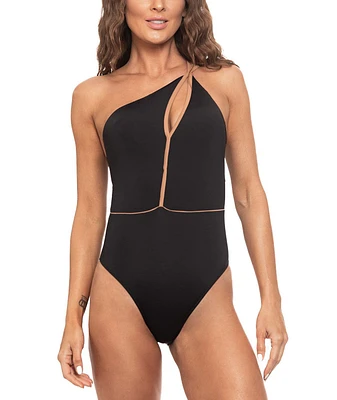 Guria Beachwear Women's Cut-out One Shoulder Piece Swimsuit