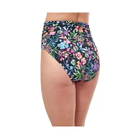 Flora High Waist swim bottom with side shirring