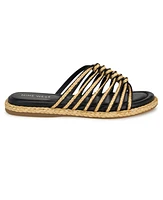 Nine West Women's Adila Slip-On Strappy Flat Casual Sandals