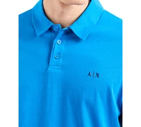 A|X Armani Exchange Men's Floral Polo Shirt