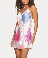 Jezebel Women's Adrienne Printed Satin Chemise