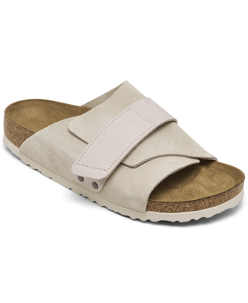 Birkenstock Women's Kyoto Nubuck Suede Leather Slide Sandals from Finish Line - Antique