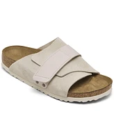 Birkenstock Women's Kyoto Nubuck Suede Leather Slide Sandals from Finish Line - Antique