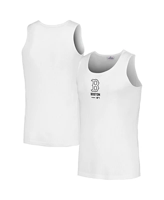 Men's Pleasures White Boston Red Sox Two-Pack Tank Top
