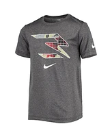 Big Boys Heathered Black Nike 3BRAND by Russell Wilson Combat Fill Performance T-shirt