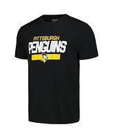 Men's LevelWear Sidney Crosby Black Pittsburgh Penguins Richmond Player Name and Number T-shirt