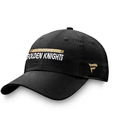 Men's Fanatics Black Vegas Golden Knights Authentic Pro Rink Adjustable Hat