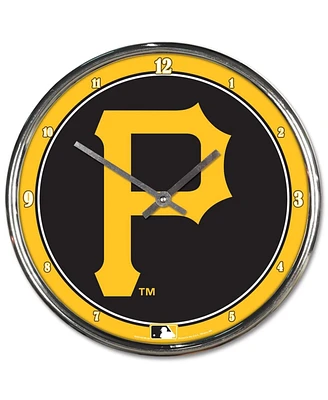 Wincraft Pittsburgh Pirates Chrome Wall Clock