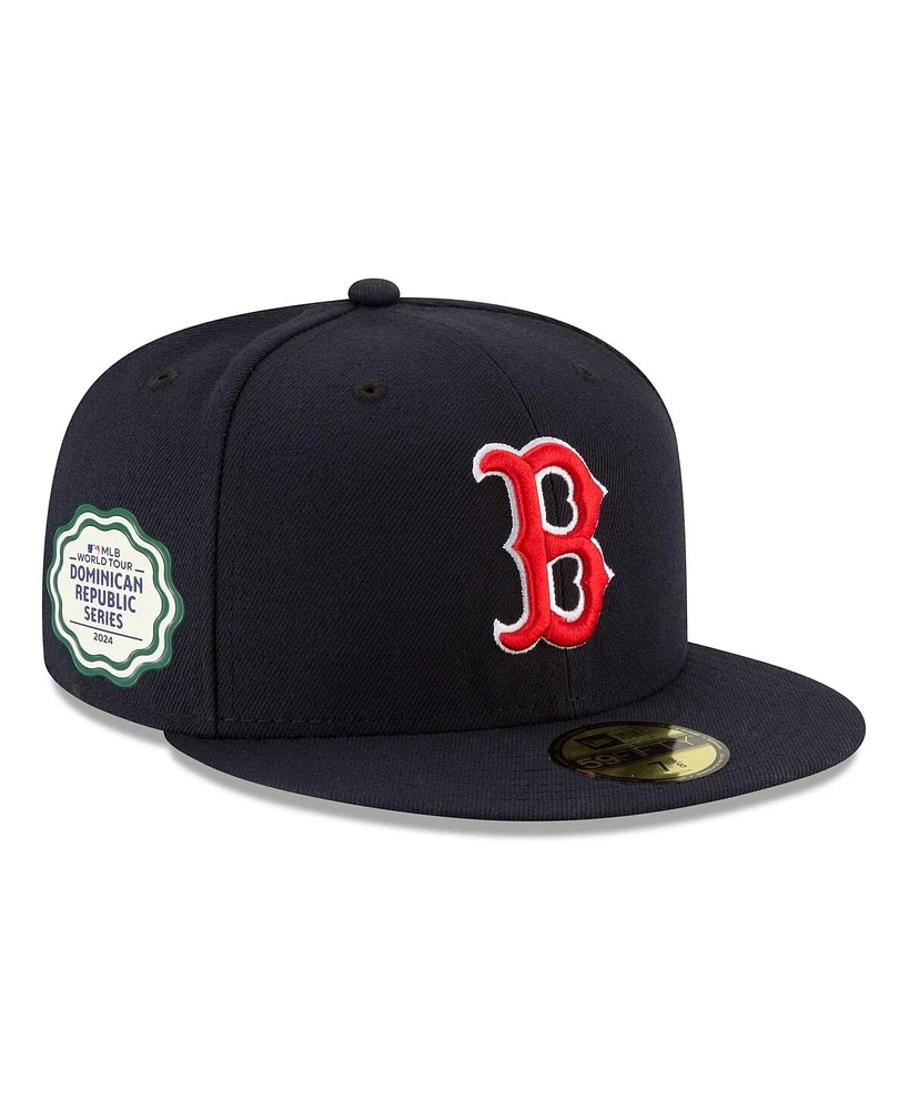 Men's New Era Navy Boston Red Sox 2024 Mlb World Tour: Dominican Republic Series 59FIFTY Fitted Hat