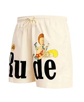 Men's Freeze Max Cream Beavis and Butt-Head Rude Woven Shorts