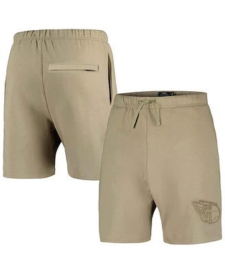 Men's Pro Standard Khaki Cleveland Guardians Neutral Fleece Shorts