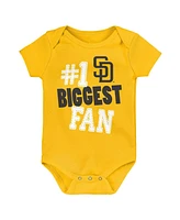 Baby Boys and Girls Outerstuff San Diego Padres Fan Pennant 3-Pack Bodysuit Set