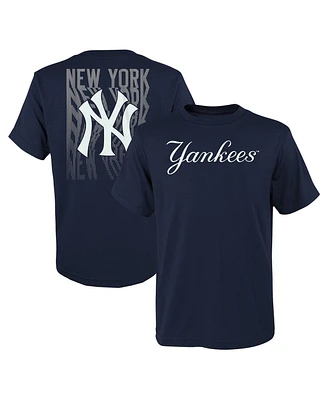 Big Boys Fanatics Navy New York Yankees Curveball T-shirt