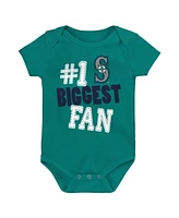 Baby Boys and Girls Outerstuff Seattle Mariners Fan Pennant 3-Pack Bodysuit Set