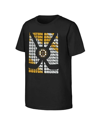 Big Boys Black Boston Bruins Box T-shirt
