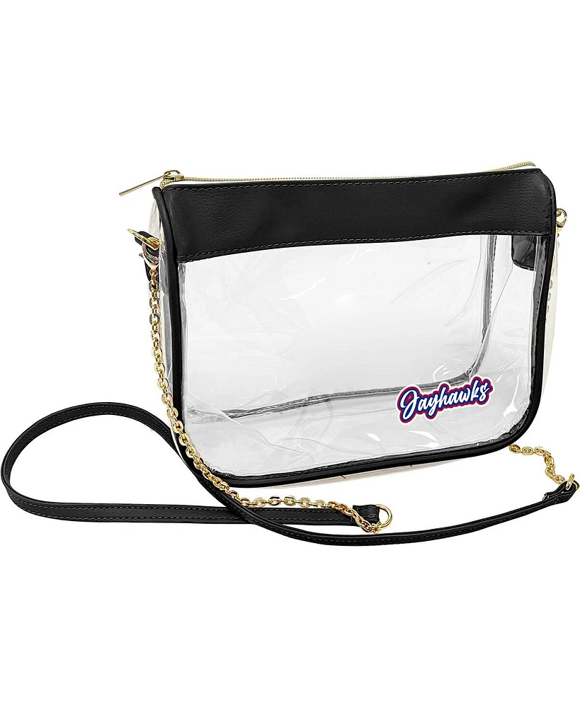 Women's Kansas Jayhawks Hype Stadium Crossbody Clear Bag