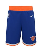 Little Boys and Girls Nike Blue New York Knicks Icon Replica jersey Shorts