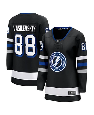 Women's Fanatics Andrei Vasilevskiy Black Tampa Bay Lightning Alternate Premier Breakaway Player Jersey