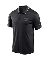 Men's Nike Black Las Vegas Raiders Sideline Victory Performance Polo Shirt