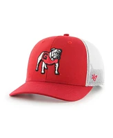 Men's '47 Brand Red Georgia Bulldogs Trucker Adjustable Hat