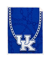 Kentucky Wildcats 60'' x 80'' Fan Chain Flannel Sherpa Blanket