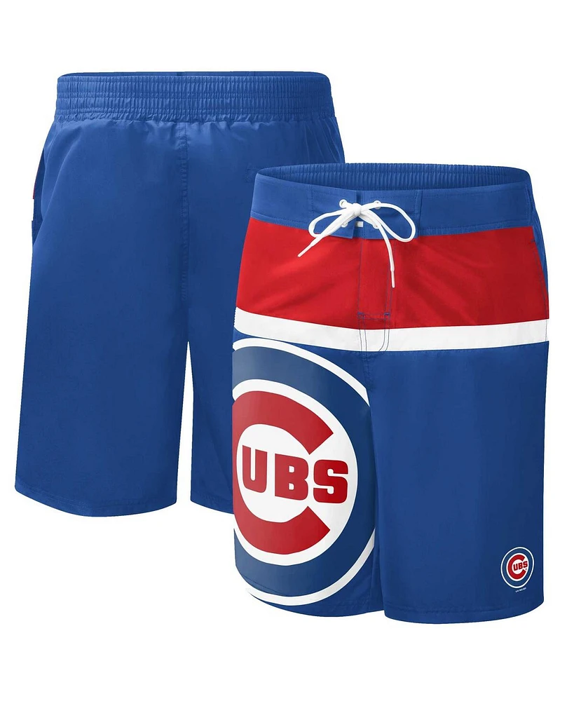 Men's G-iii Sports by Carl Banks Royal Chicago Cubs Sea Wind Swim Shorts