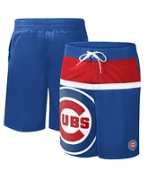 Men's G-iii Sports by Carl Banks Royal Chicago Cubs Sea Wind Swim Shorts