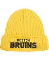 Men's Pro Standard Gold Boston Bruins Classic Core Cuffed Knit Hat