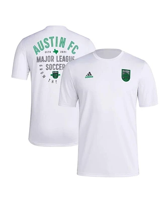 Men's adidas White Austin Fc Local Stoic T-shirt