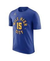 Men's Jordan Nikola Jokic Blue Denver Nuggets 2022/23 Statement Edition Name and Number T-shirt