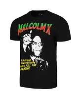 Men's and Women's Reason Malcolm X Black Distressed Don't Sell Out T-shirt