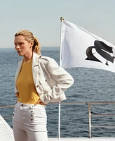 Karl Lagerfeld Paris Women's Cropped Tweed Jacket