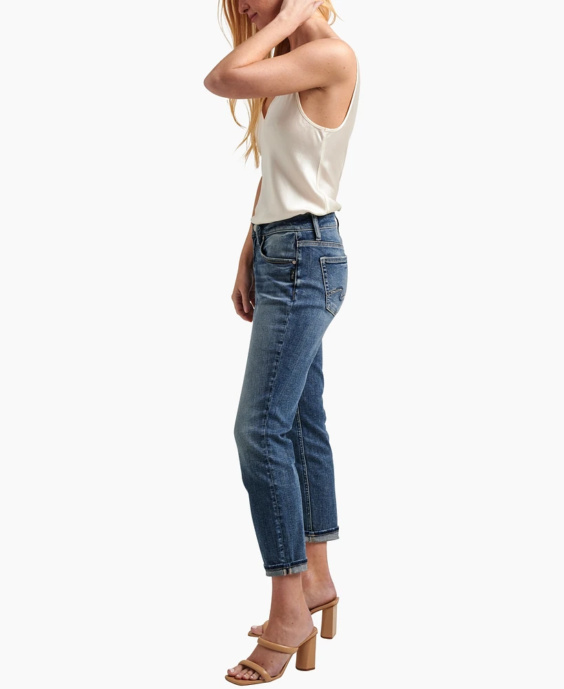 Silver Jeans Co. Boyfriend Mid Rise Slim Leg