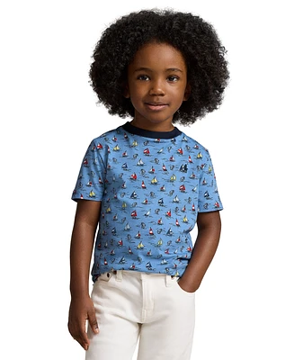Polo Ralph Lauren Toddler and Little Boys Sailboat-Print Cotton Jersey T-shirt