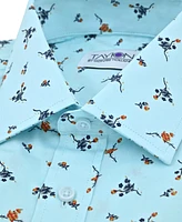 Tayion Collection Men's Floral-Print Dress Shirt