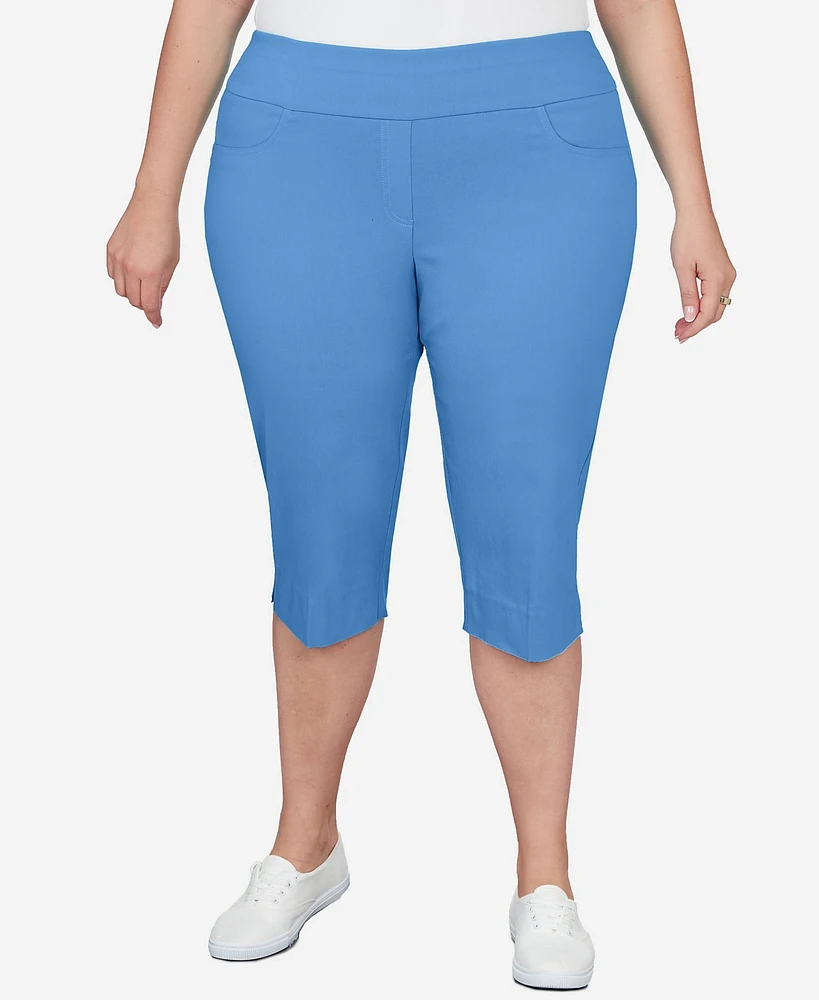 Ruby Rd. Plus Pull-On Tech Clam Digger Capri Pants