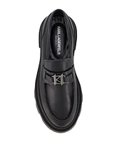 Karl Lagerfeld Paris Men's White Label Leather Lug Sole Loafers