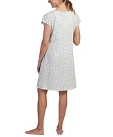 Miss Elaine Women's Floral Lace-Trim Nightgown