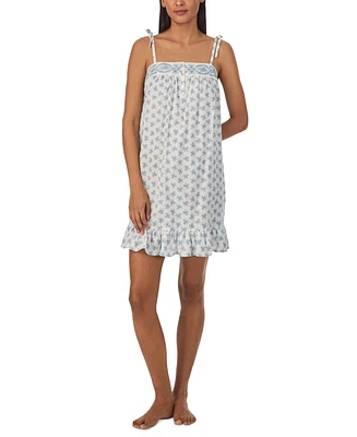 Lauren Ralph Women's Floral Flounce Nightgown