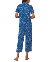 Lauren Ralph Lauren Women's 2-Pc. Printed Capri Pajamas Set