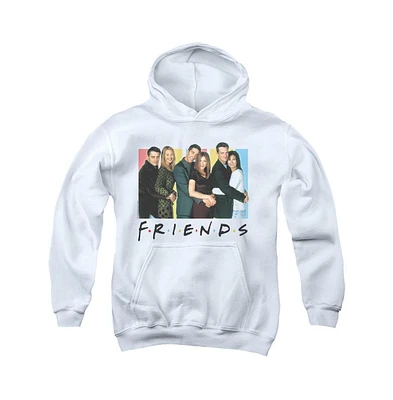 Friends Boys Youth Cast Logo Pull Over Hoodie / Hooded Sweatshirt
