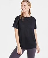 Id Ideology Women's Birdseye Mesh Short-Sleeve T-Shirt