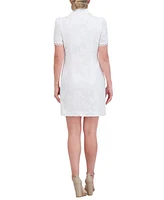 Eliza J Women's Eyelet Bead-Embellished Shirtdress